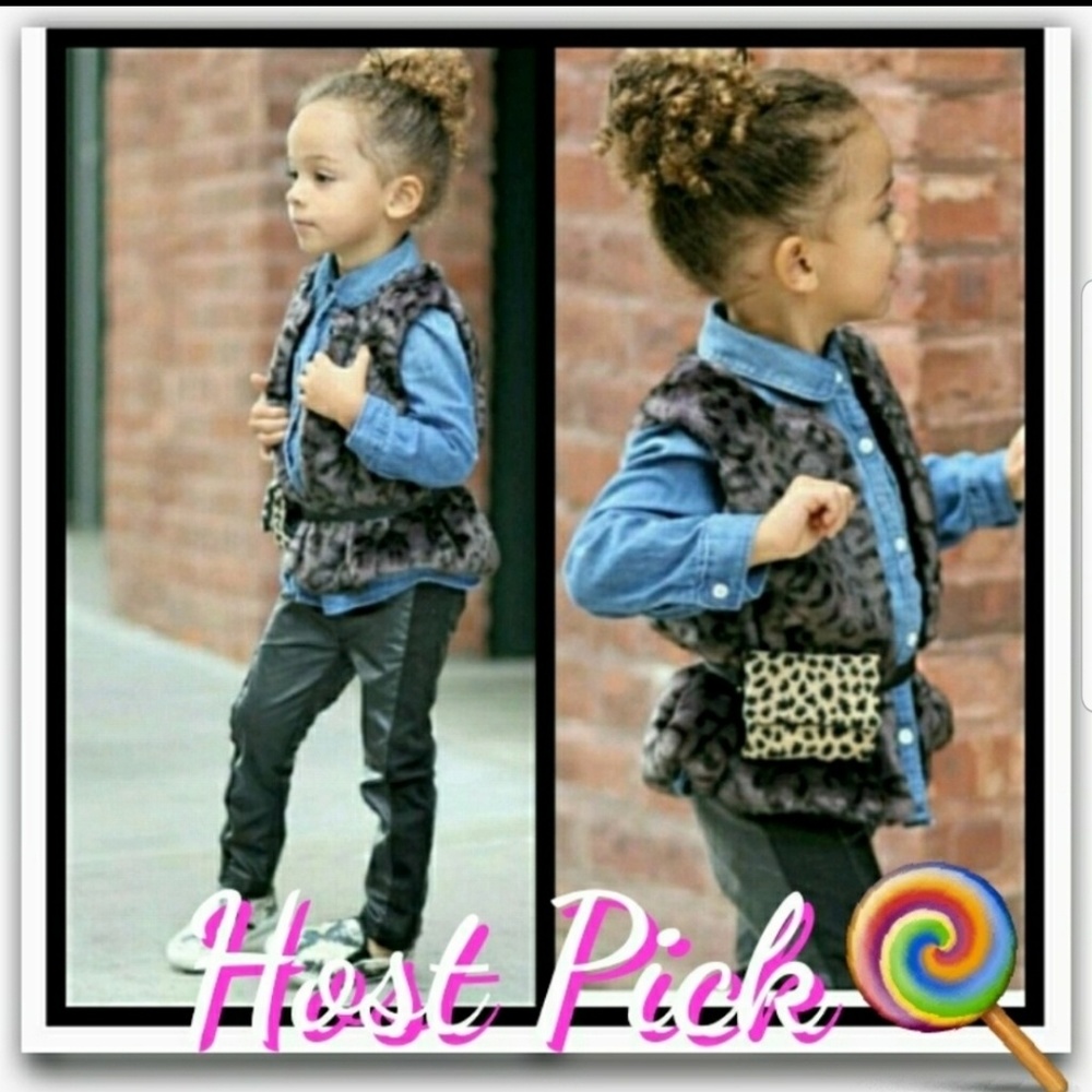 Kids Kardashian Faux Fur Vest